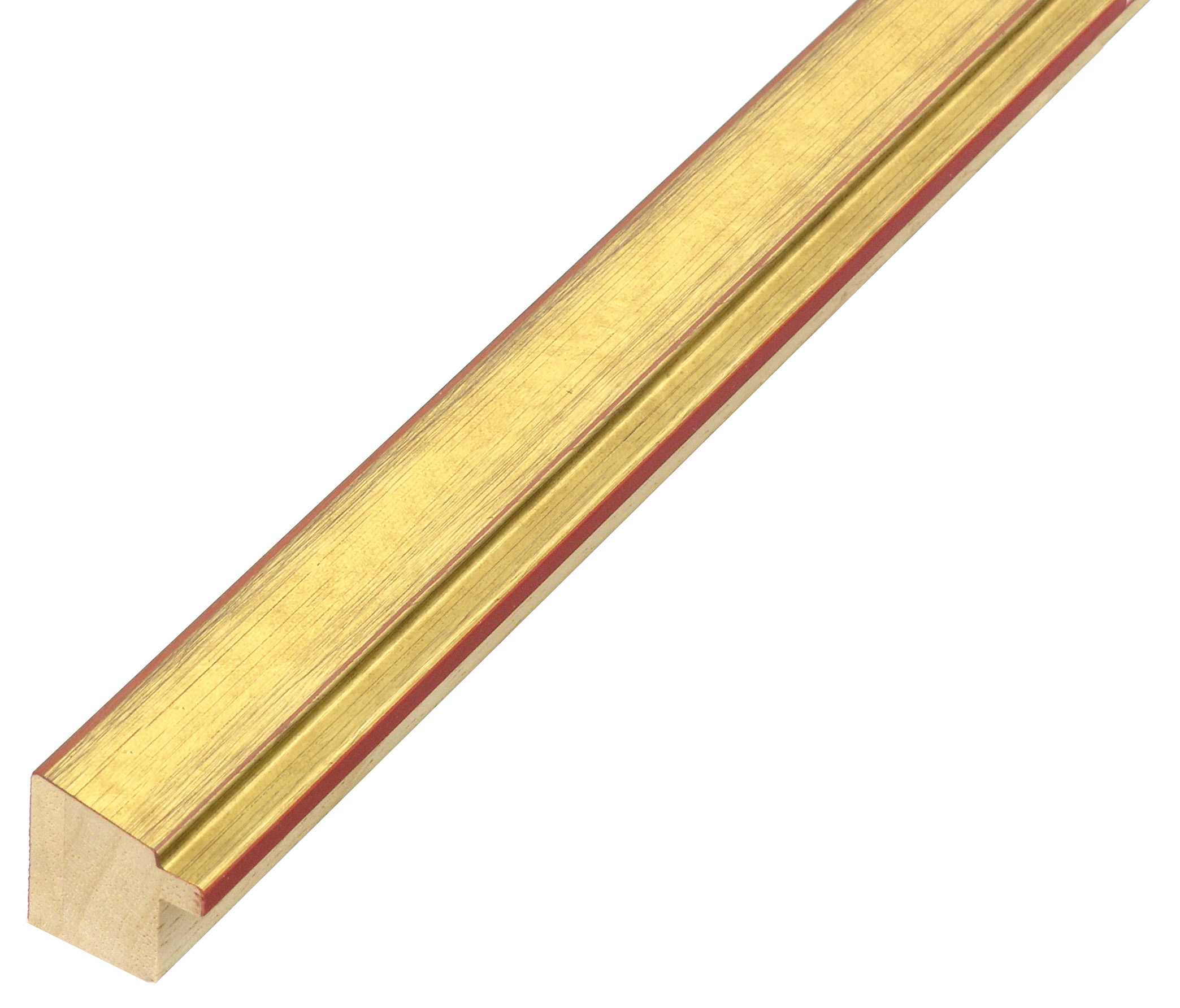 Bilderleiste keilgezinkte Pinie 22 mm breit 22 hoch - Gold