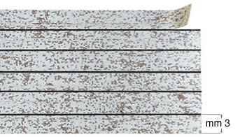 Dekorative Klebestreifen silber antik 12 m - 6 Streifen zu 3 mm