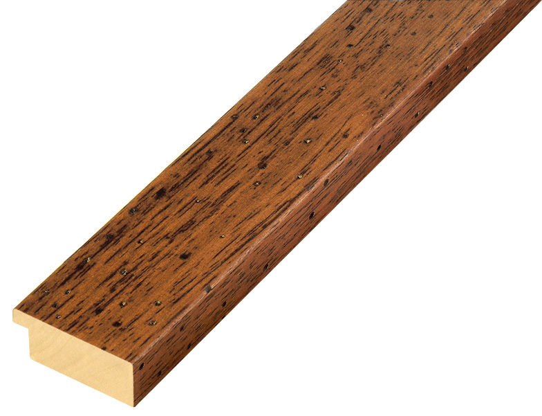 Bilderleiste Ayous flach 40 mm breit 16 mm hoch - Nuss antik - 40NOCEANT