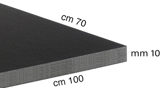 Styroporplatten schwarz Stärke 10 mm - 70x100 cm
