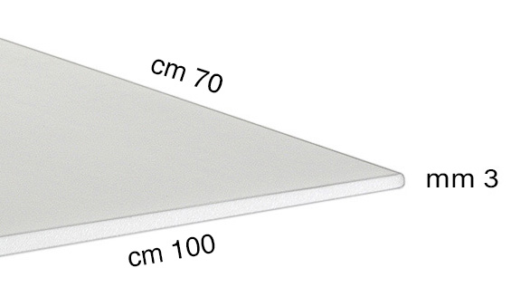 Styroporplatten Stärke 3 mm - 100x140 cm