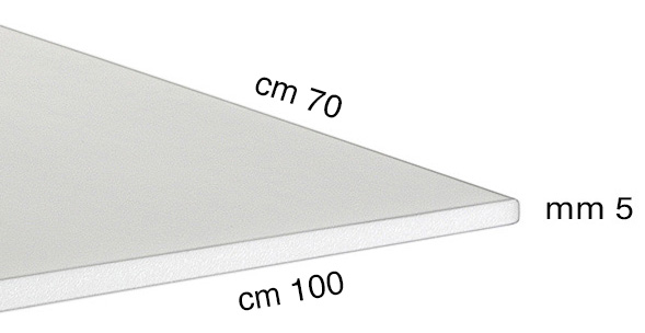 Styroporplatten Stärke 5 mm - 70x100 cm