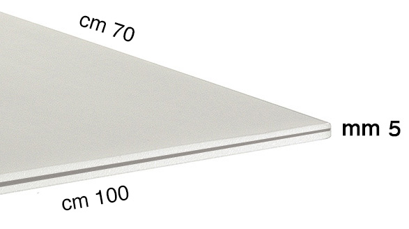 Styroporplatten mit Aluminium Stärke 5 mm 100x140 cm