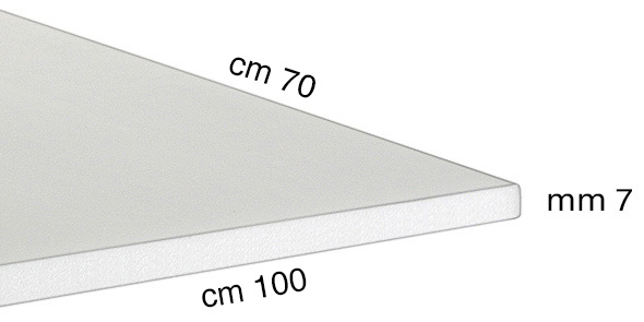 Styroporplatten Stärke 7 mm - 70x100 cm