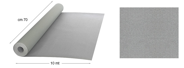 Papier samtbezogen - Rolle 10mx70cm - 24 Grau