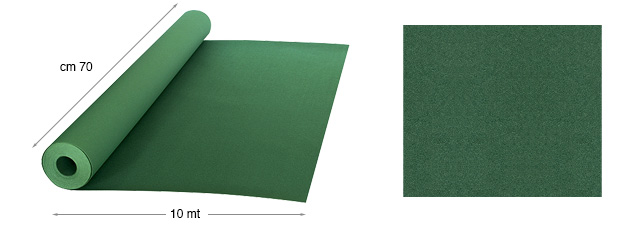 Papier samtbezogen - Rolle 10mx70cm - 27 Grün