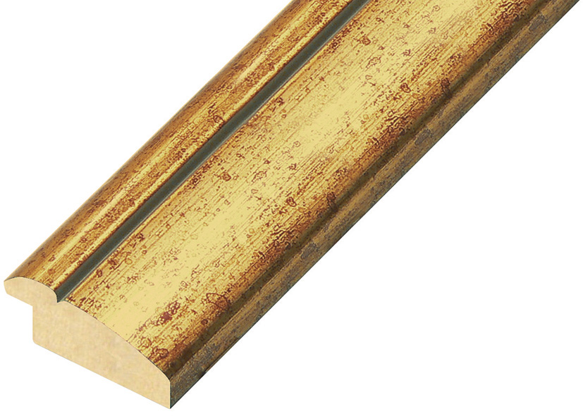 Bilderleiste Ayous Breite 40 mm Antikgold mit Goldlinie