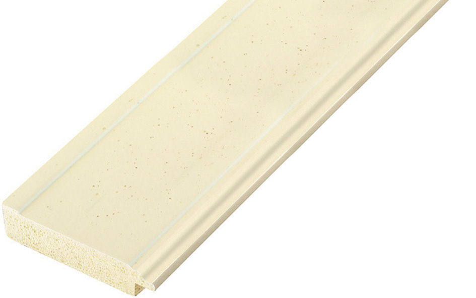 Passepartoutleiste Ayous - 45 mm breit - Beige ohne Streifen - 45BEIGE