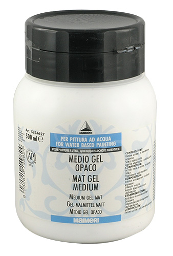 Mattes Gelmedium für Acrylfarben 500 ml