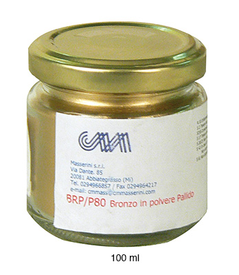 Bronzen in Pulver - Dose zu 100 ml Bleichgold