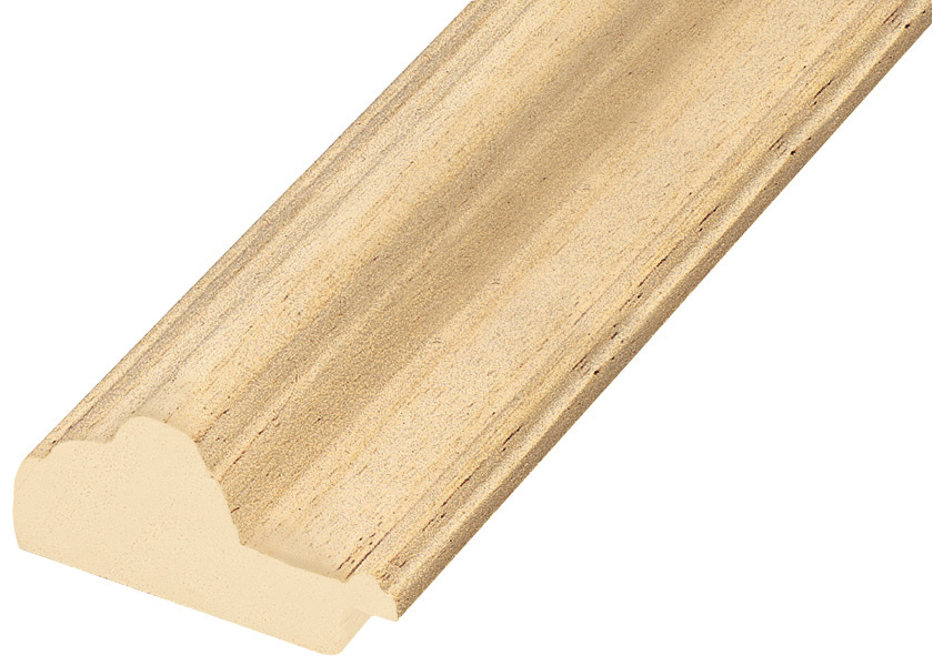 Bilderleiste Lindenholz roh - Breite 50 mm - Höhe 25 mm