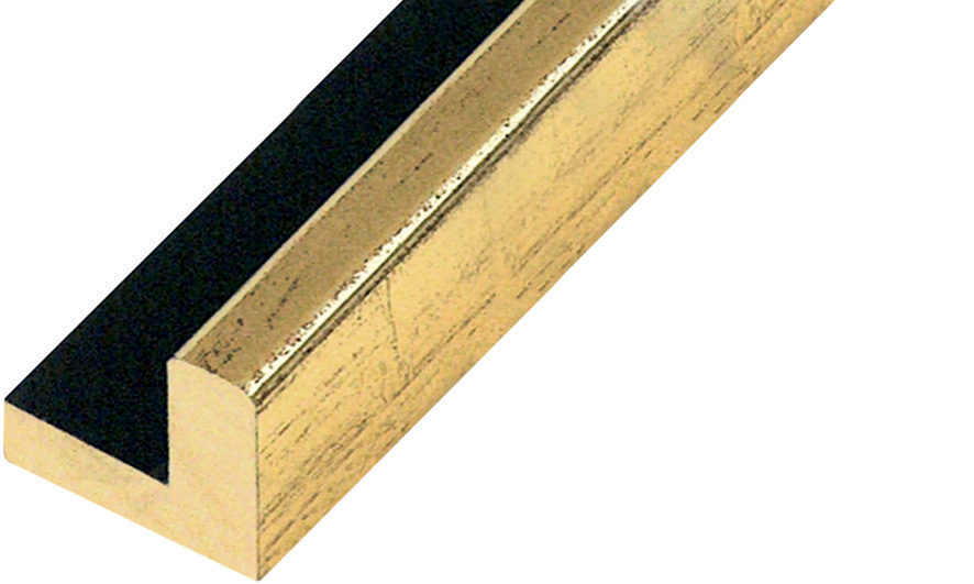 Schattenfugenleiste Ayous Breite 40 Höhe 36 mm Gold - 595ORO