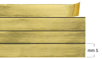 Dekorative Klebestreifen 12m/4x5mm - gold glänzend