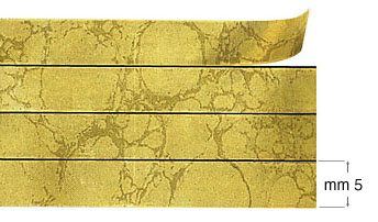 Dekorative Klebestreifen 12m/4x5mm - altgold
