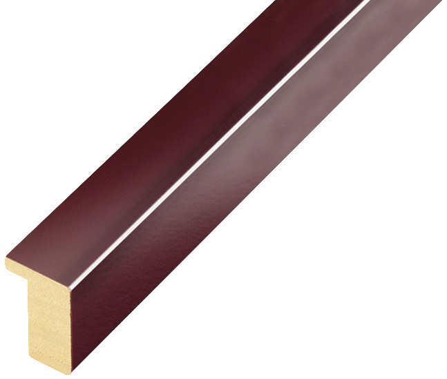 Bilderleiste Ayous flach 15 mm breit 25 hoch - Bordeaux glänz - 607BORDEAUX