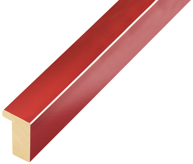 Bilderleiste Ayous flach 15 mm breit 25 hoch - Rot glänzend - 607ROSSO