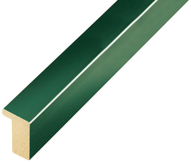 Bilderleiste Ayous flach 15 mm breit 25 hoch - Grün glänzend - 607VERDE