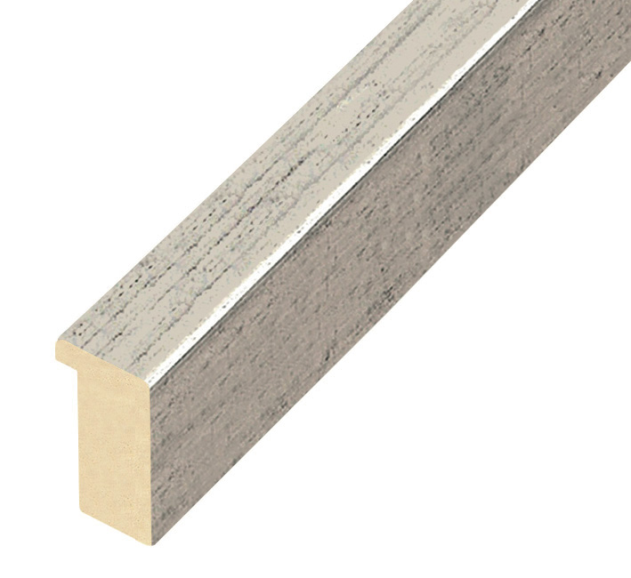 Bilderleiste Ayous flach 20 mm breit 32 hoch - Silber antik