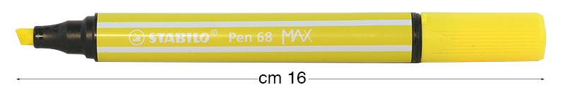 Filzstifte Stabilo Pen 68 MAX - Zitrinengelb