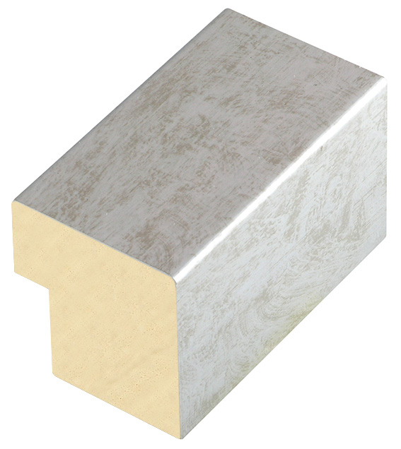 Bilderleiste keilgezinkte Kiefer 40 mm breit 45 mm hoch - Silber - 724ARG