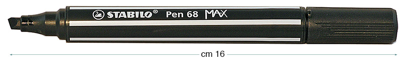 Filzstifte Stabilo Pen 68 MAX - Schwarz