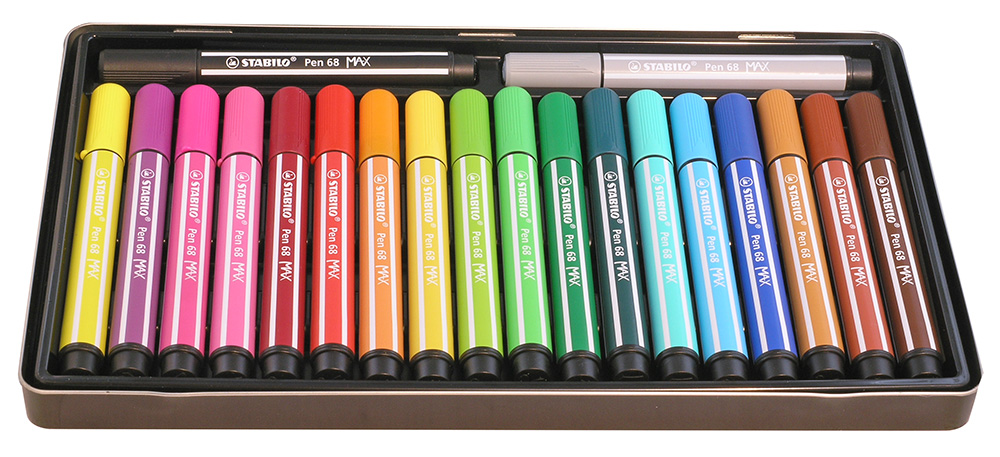 Filzstifte Stabilo Pen 68 MAX - komplette Serie 20 Stück