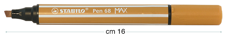 Filzstifte Stabilo Pen 68 MAX - Ocker dunkel
