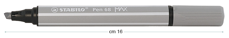 Filzstifte Stabilo Pen 68 MAX - Kaltgrau