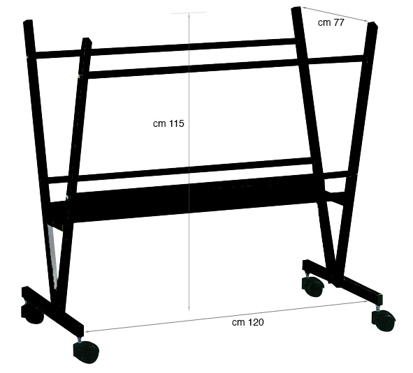 Posterständer schwarz für Poster 80x120 cm