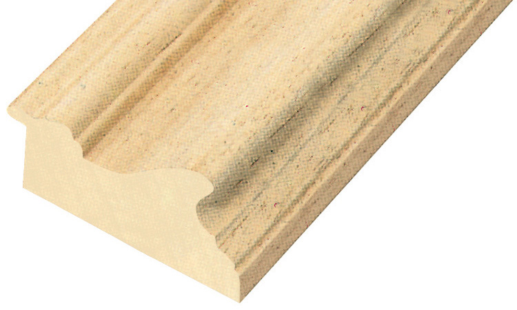 Bilderleiste Lindenholz roh - 80 mm breit - 45 mm hoch - 881T