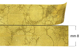 Dekorative Klebestreifen 12m/2x8mm - altgold