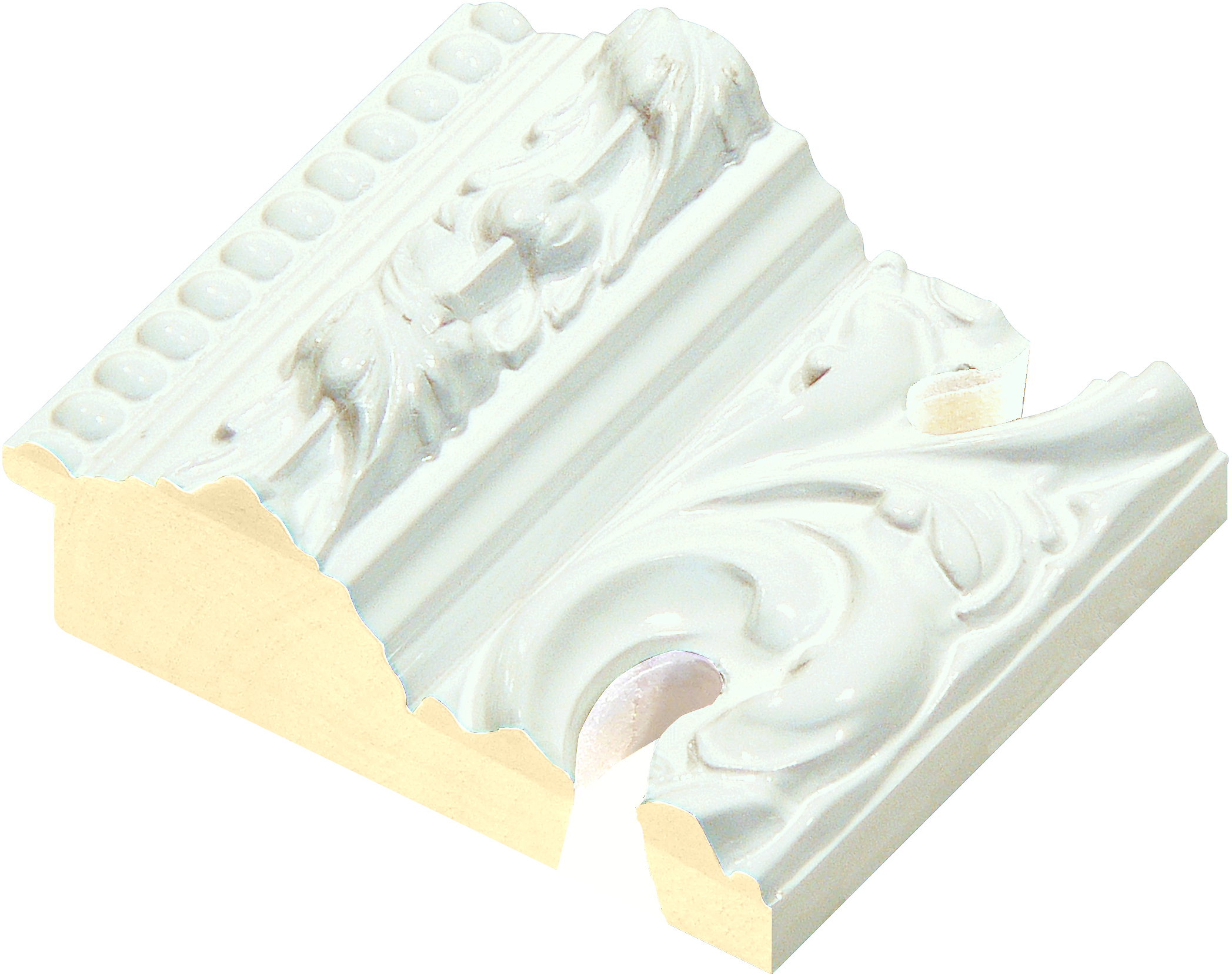 Eckmuster von Leiste 969BIANCO