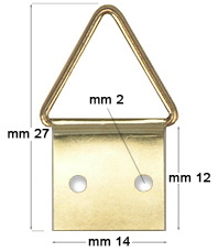 Vermessingte Aufhänger Nr. 3  Packung zu 500