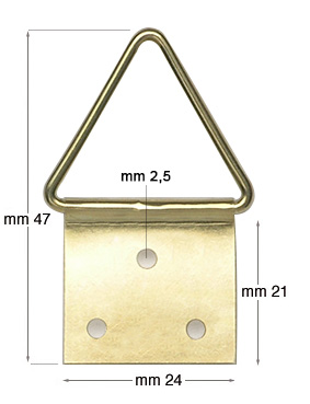 Vermessingte Aufhänger Nr. 6  Packung zu 250