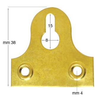 Fixe verm. Aufhänger mit Schlüssellochung - 200 Stück