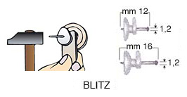 Blitz-Haken - Beutel mit 5 kleine und 5 grosse Haken