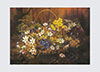 Drucke: Korb mit Blumen - 70x50 cm