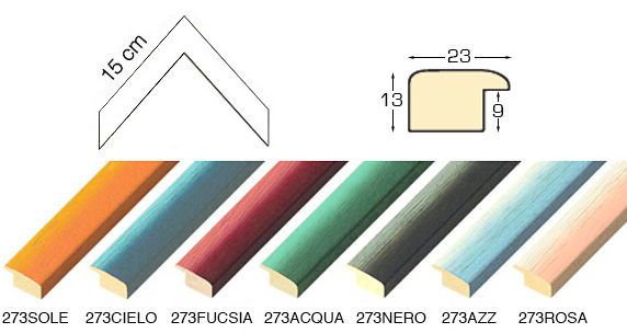 Komplette Eckmusterserie von Leisten Modell 273 (7 muster)