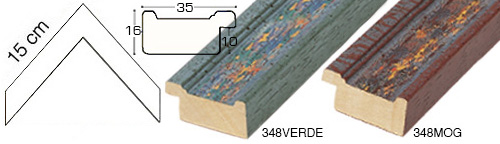 Komplette Eckmusterserie von Leisten Modell 348 (3 muster)