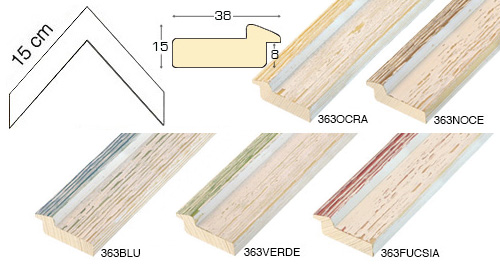 Komplette Eckmusterserie von Leiste 363 (5 muster)