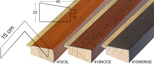 Komplette Eckmusterserie von Leiste 413 (3 muster)