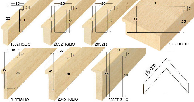 Komplette Eckmusterserie von Leiste 42 (4 muster)