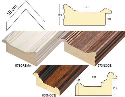 Komplette Eckmusterserie von Leiste 573-865 (3 muster)