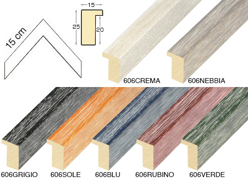 Komplette Eckmusterserie von Leiste 606 (7 muster)