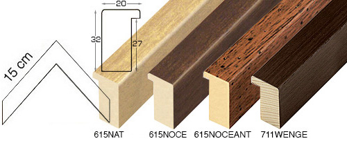 Komplette Eckmusterserie von Leiste 615-711 (4 muster)