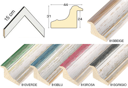 Komplette Eckmusterserie von Leisten Modell 813 (5 muster)