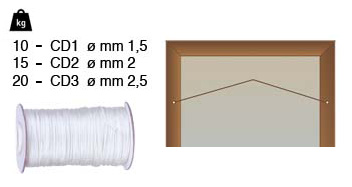 Bilderdraht - Spule zu 300 m - Bruchgrenze 20 Kg