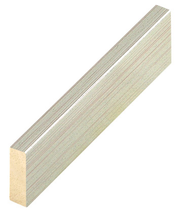 Absandleiste aus Holz 20x5 mm Slber (mt 26) - D20ARG