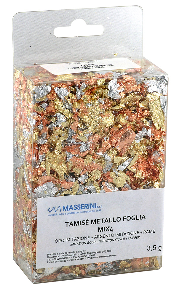 Tamisé Metallstückchen Kupfer Aluminium - Packung 3 g
