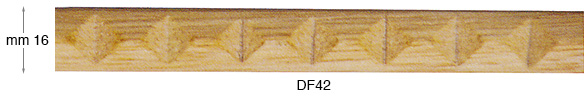 Geschnitzte Dekoration aus rohem Holz 16 mm